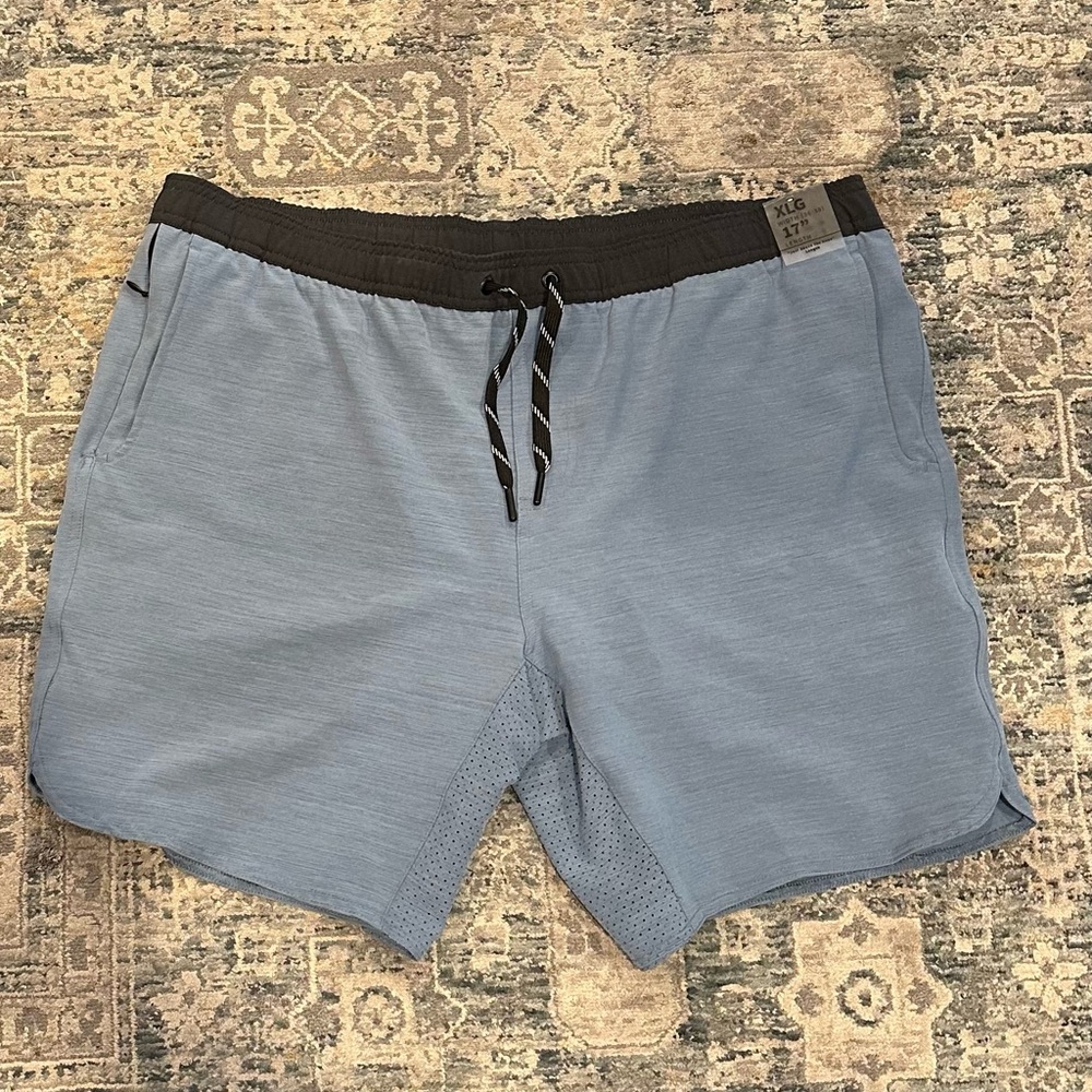 Shorebreak Men's Blue Lined Swim Trunks Size XL NWT